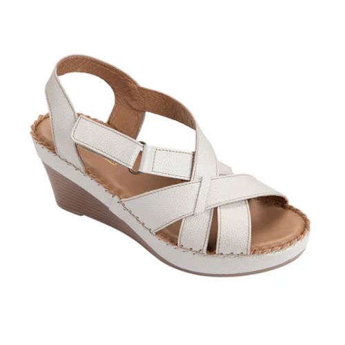 Sandalia casual Lobo Solo blanco para dama 2348