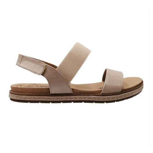 Sandalia casual Nomadas beige para dama 20501