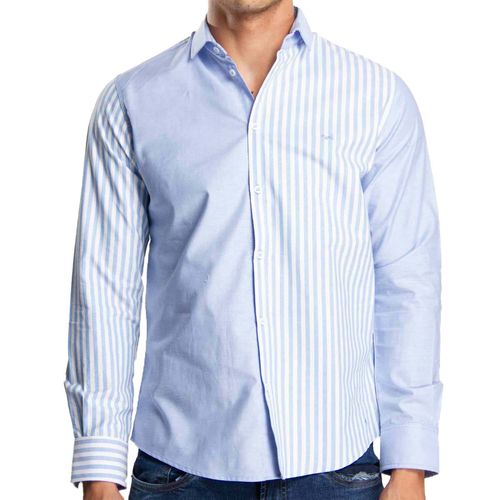 Camisa Casual Para Caballero Authentic Lyon Azul 213317-800