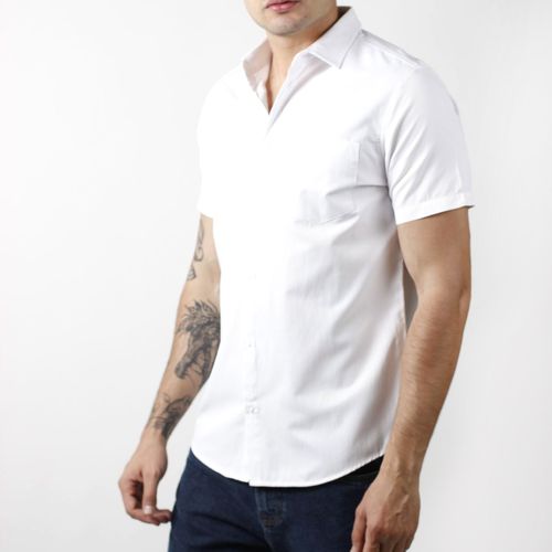 Camisa Casual Para Caballero Authentic Lyon Blanco 211361-002