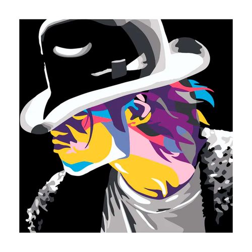Pinta por numero rey del pop Diako multicolor bu-1098