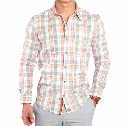 Camisa Casual Para Caballero Oaktree Verde 1308