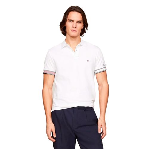 Playera Polo Para Caballero Tommy Hilfiger MW0MW34780-YBR Blanco