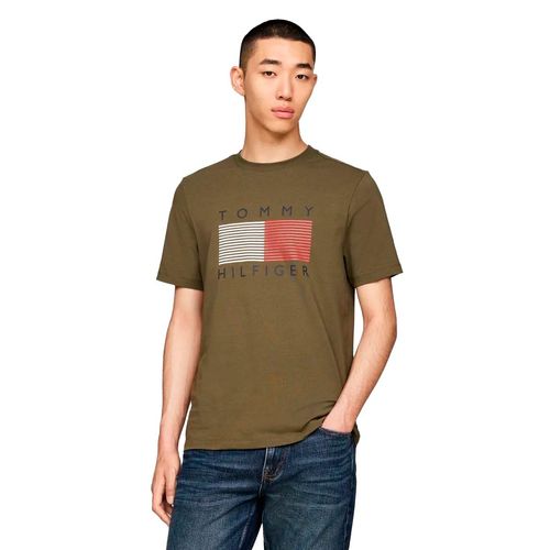 Playera Casual Para Caballero Tommy Hilfiger MW0MW36437-RBN Verde