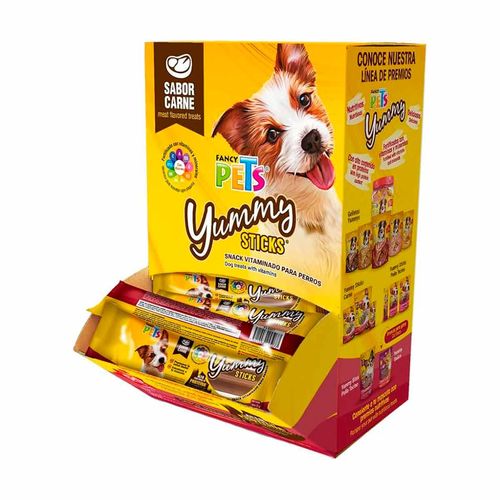 Premio de pollo tocino para perro Fancy Pets amarillo fl4511