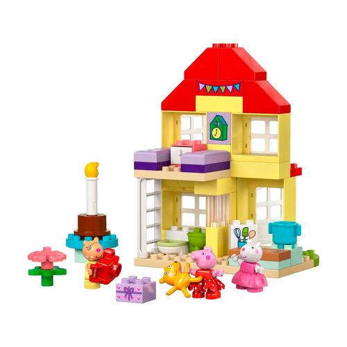 Set armable casa de cumpleaños de Peppa Pig Lego multicolor 10433