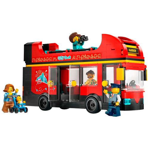 Set armable autobús turístico dos plantas Lego multicolor 60407