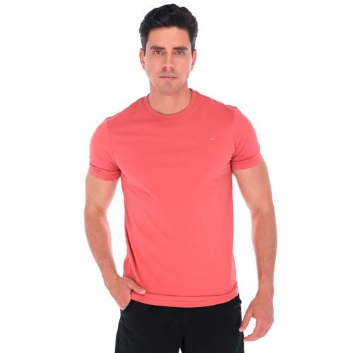 Playera Casual Para Caballero Porto Blanco Rojo TBASIC-40