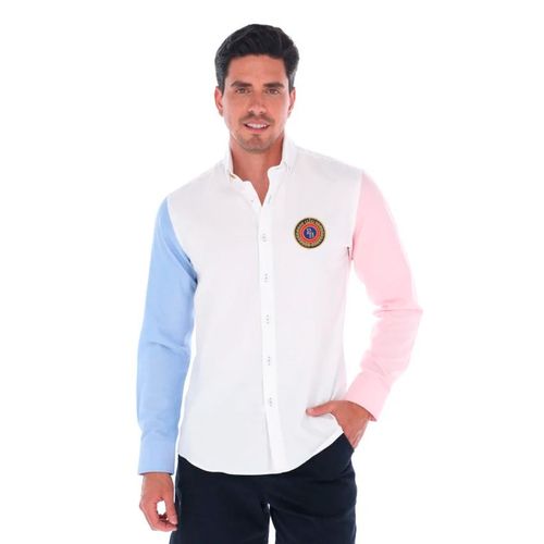 Camisa Casual Para Caballero Porto Blanco Blanco E-2286