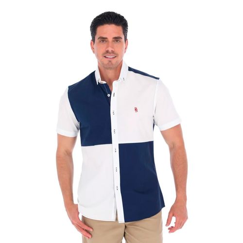 Camisa Casual Para Caballero Porto Blanco Multicolor MCE-2268