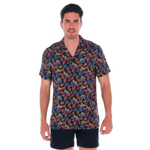 Camisa Casual Para Caballero Porto Blanco Café CR-2279