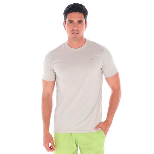 Playera Casual Para Caballero Porto Blanco Gris TBASIC-24