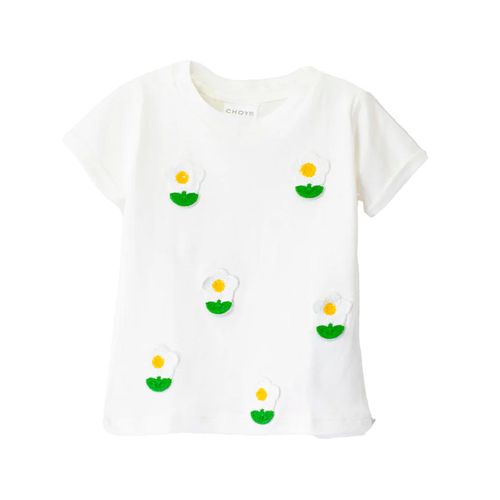 Playera para niña choys blanco 8288