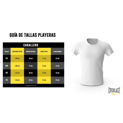 Playera Sin Manga Para Caballero Everlast V57022 Blanco