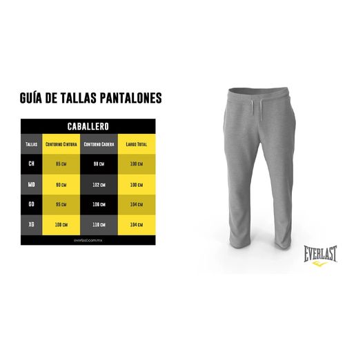 Pants Deportivo Para Caballero Everlast V02712 Gris