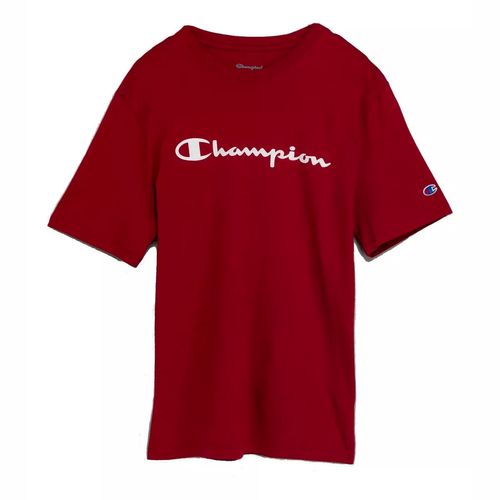 Playera deportiva para caballero Champion rojo epfw2315m4